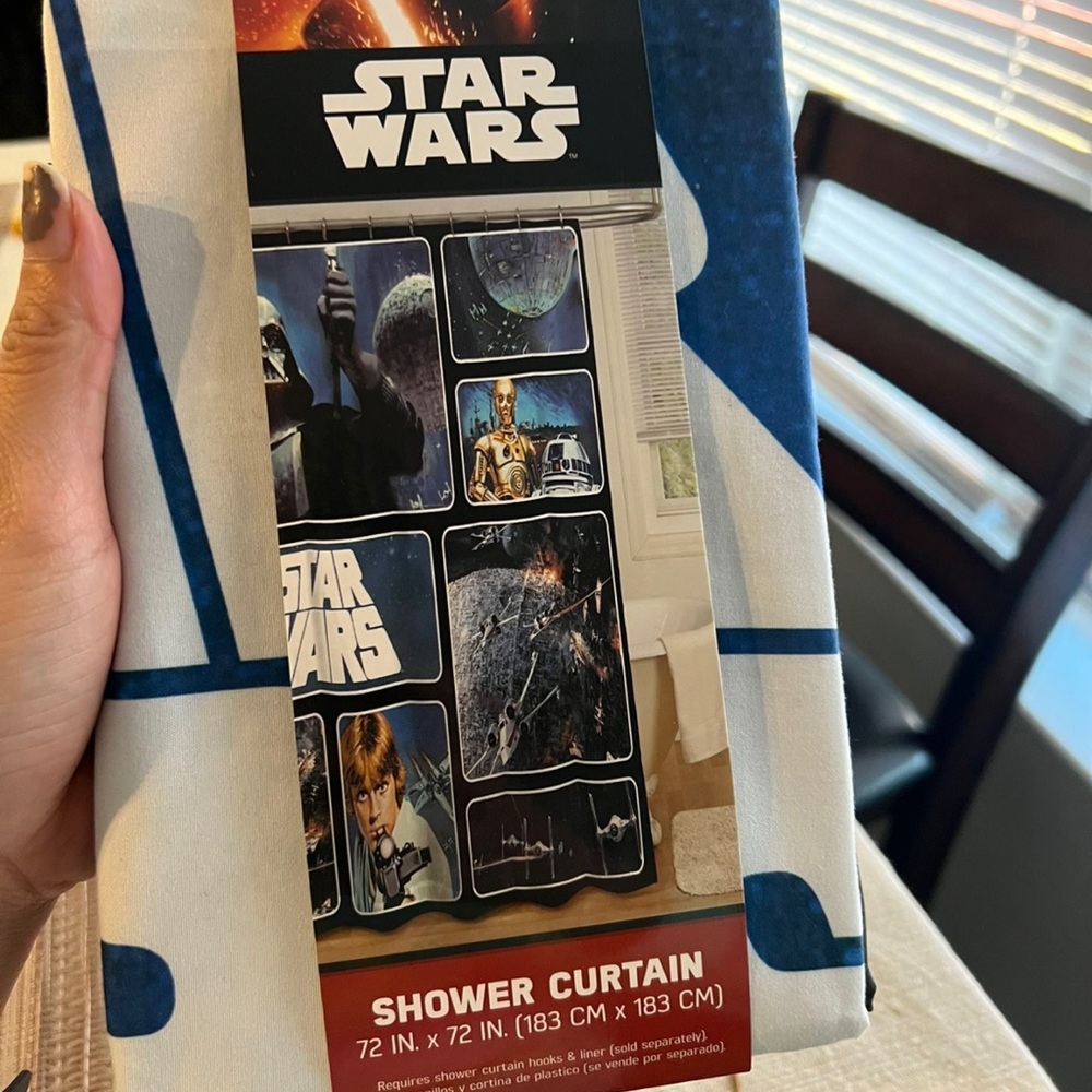 Starwars shower curtain